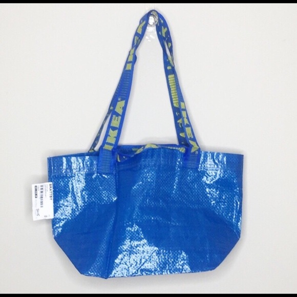 IKEA BRATTBY Set of 2 Small Shopping Tote - NWT - Picture 5 of 7